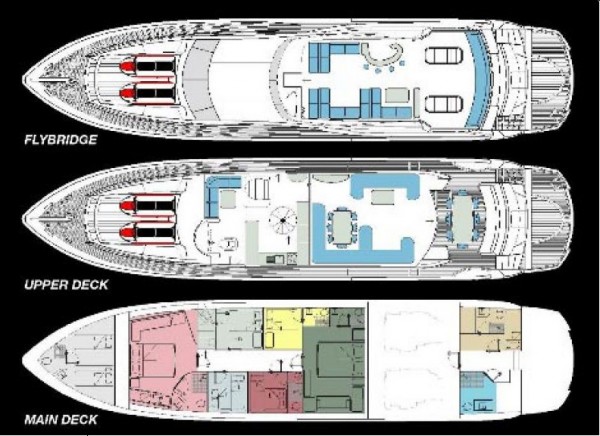 Yacht à moteur Azmim